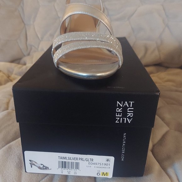 Slingback Silver Dress Sandal - Picture 3 of 3